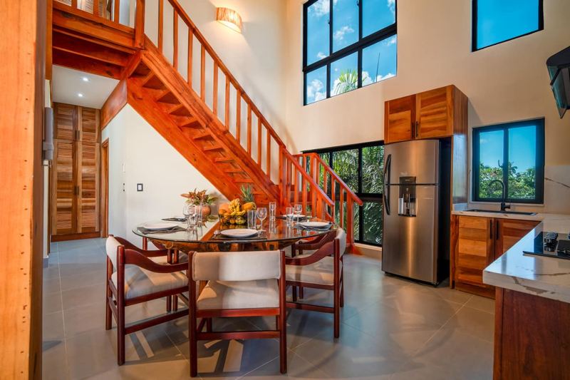 Penthouse — stair and dining